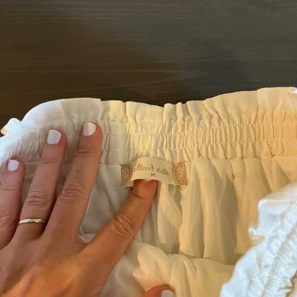 Altar’d State Pull On Drawstring Linen Blend Shorts - Picture 4 of 8